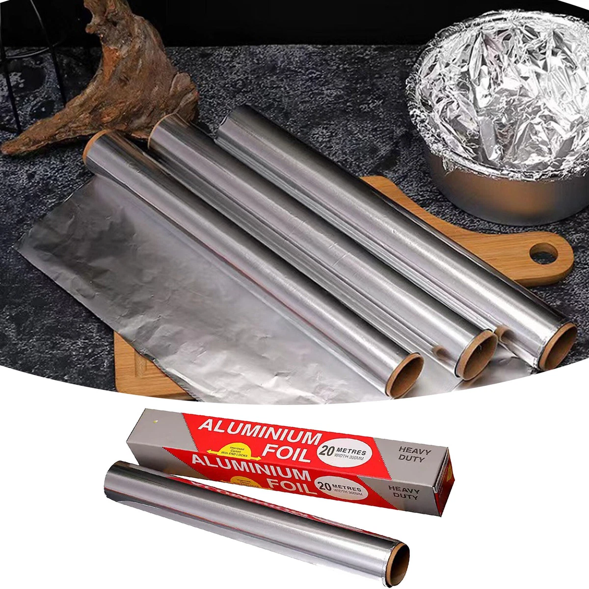 Heavy Duty Wrapping Paper Kitchen Used Aluminum Foil - China Aluminium Foil  Roll, Household Foil Roll