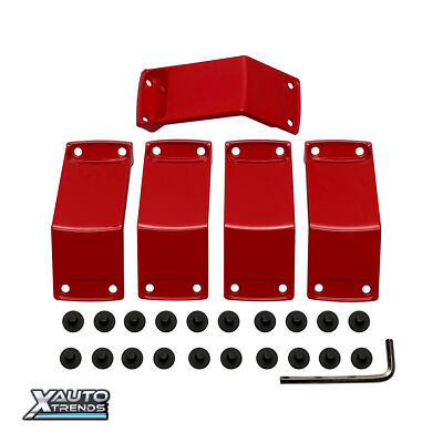 KMC XD Series XS811 Wheel Insert Fins 16X7 0 Offset Red 5 Pcs 811FIN67000-RD