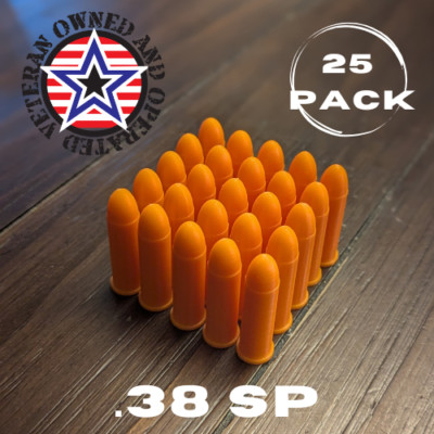 .38 Special Dummy Rounds, Snap Caps -- For Training **Made in USA (25 pack)