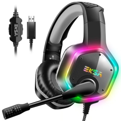 Gaming Headset Gamer 7.1 Surround Sound USB 3.5mm Wired RGB Light Game  Headphones with Microphone for Tablet PC Xbox One 360 Sale, Price \u0026 Reviews  | Gearbest