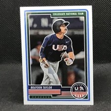 BRAYDEN TAYLOR 2023 USA Baseball Stars & Stripes Collegiate National Team #81