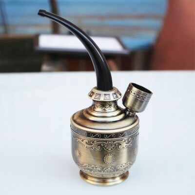 Mini Bong Herb Smoke Pipe Tobacco Smoke Hookah Shisha Nargila Bronze Chic