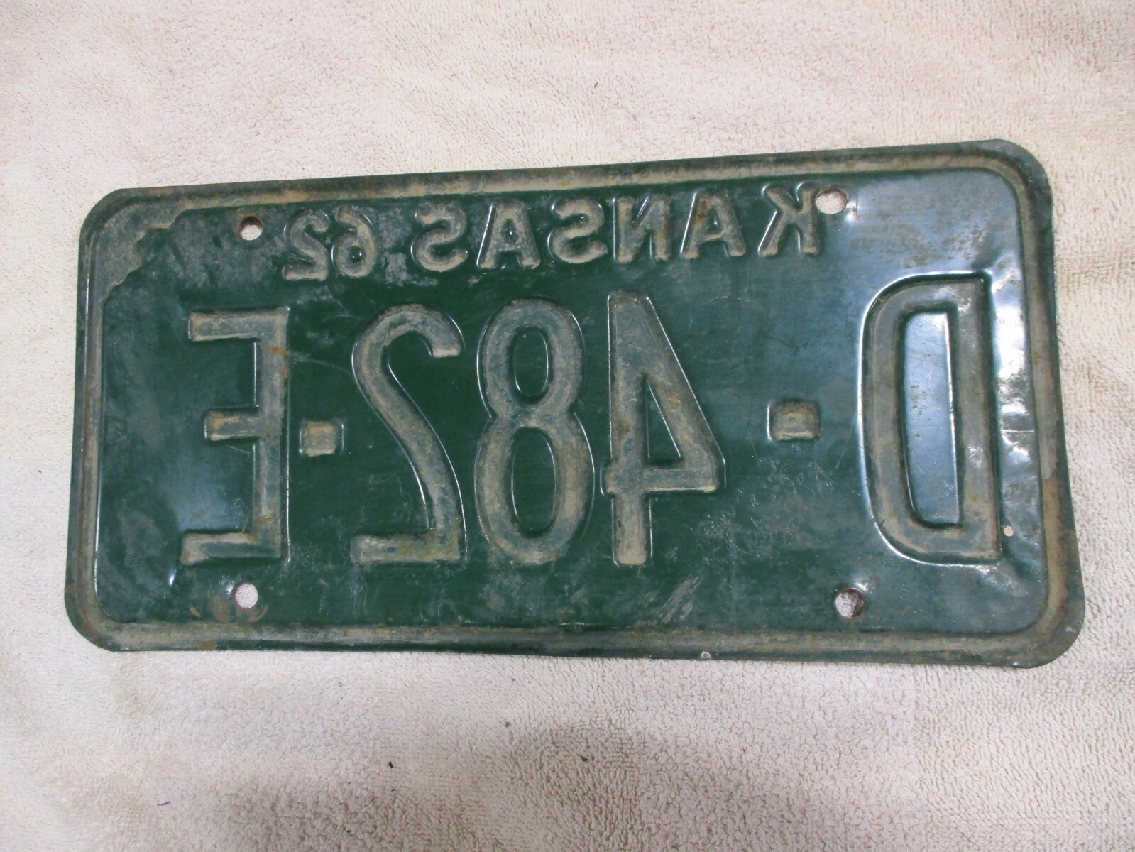 1962 Kansas dealer license plate TAG eBay