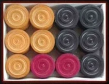 CARROM BOARD SET OF 24 WOODEN COINS + HIGH QUALITY