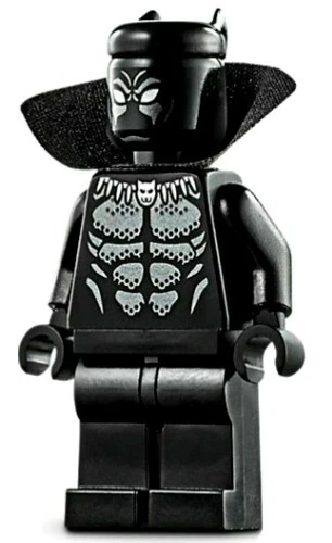 LEGO Marvel Superheroes: Black Panther Minifigure with Royal Talon Fighter  and Black Cape