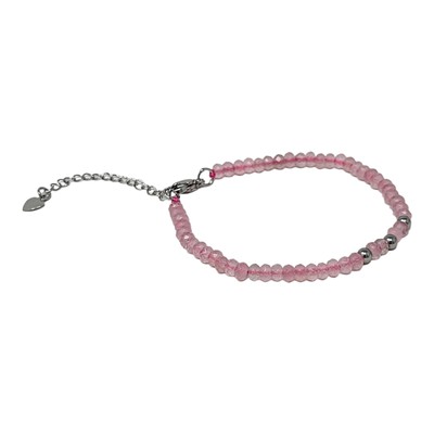 Zartes Damen Edelstein Perlen Armband | Verstellbares Stressabbau Armband