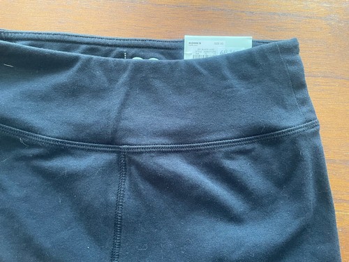 New So Black Jerey Pull On High Rise Bike Short Hit Mid Thigh XS - Picture 4 of 4