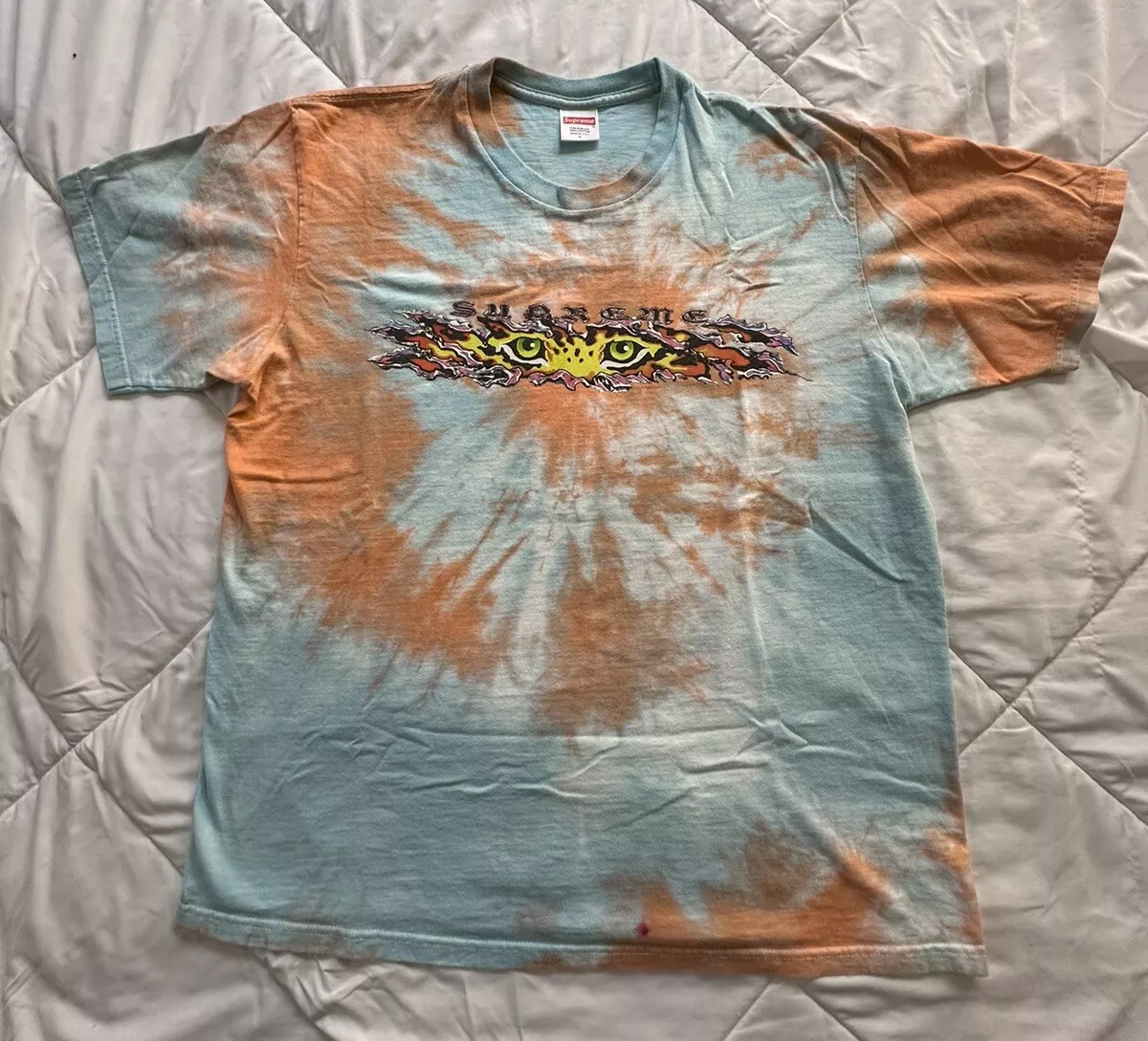 T shirt homme Supreme Eyes grand colorant cravate personnalisé SS22