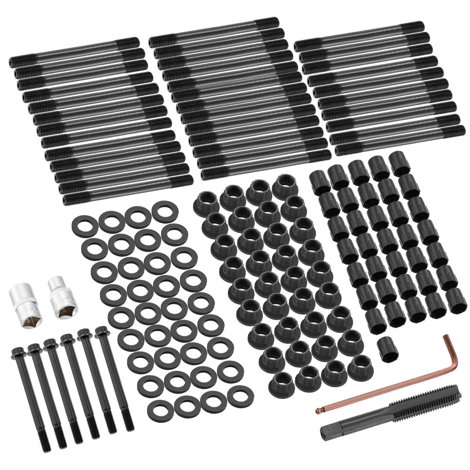 For 2001-2016 Chevy Silverado GMC Sierra 2500 6.6L Duramax Diesel Head Stud Kit Foto 2 de 4