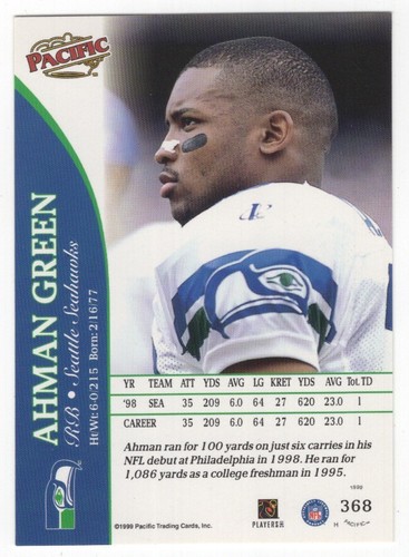 1999 Pacific Football Set Break - Cards #226-450 Pt.2 - 第 239/373 張圖片