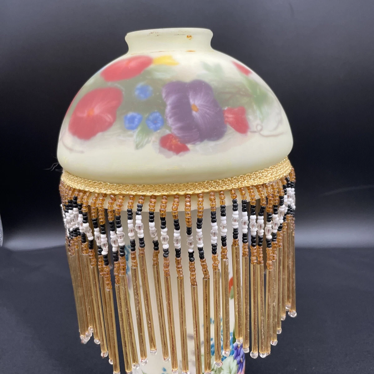 Vintage reverse cheap painted lamp