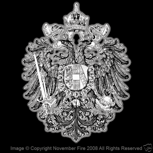 Escudo de armas Imperio austríaco Imperio Romano Europa Central Camisa alemana NFT458 - Imagen 1 de 5