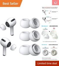 3 Pairs of Silicone Ear Tips for AirPods Pro with Noise Reduction  Storage Box