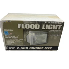 RARE! Lights Of America Fluorescent Security Fluorex Flood Light White 65W 500W