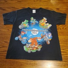 Vintage 2008 Nintendo Mario Kart Wii Graphic TShirt Excellent 16x21 Youth Small