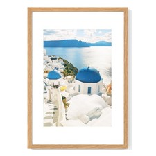 A2 Picture frame, Solid Oak Wood 16.5 x 23.5 inch Poster Frames with Mat 11.7...