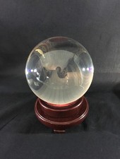 Clear crystal ball, 150mm or about 6", with stand 8515