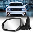 For VW Teramont Atlas 2018-2024 Left Side White Mirror Heated W/ Blind Spot