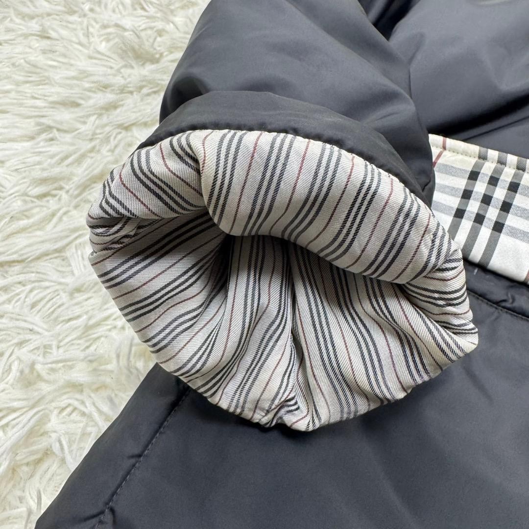 Burberry Black Label Down Jacket White Goose Down Fur Hood M Used thumbnail 10