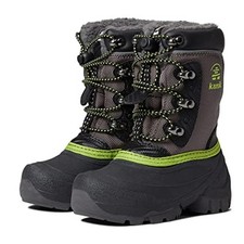 Kamik Kids Luke 3 Snow Boots US 4 EU 36 Charcoal Grey Waterproof Insulated NIB