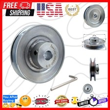 Single Groove Web Sheaves, v Belt Pulley 4" OD 5/8 inch bore,Motor Pulley Car...