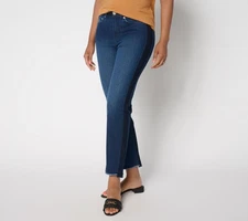 LOGO by Lori Goldstein Women's Pants Sz 2 Regular Indigo Straight Blue A698794