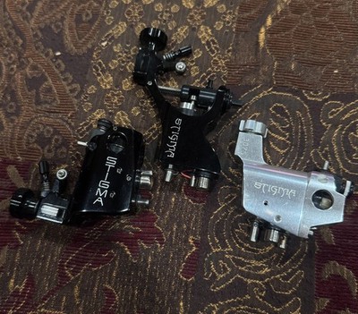 Set of 3 Stigma rotary tattoo machines Bizzare, Hyper 1, Hyper 2 .