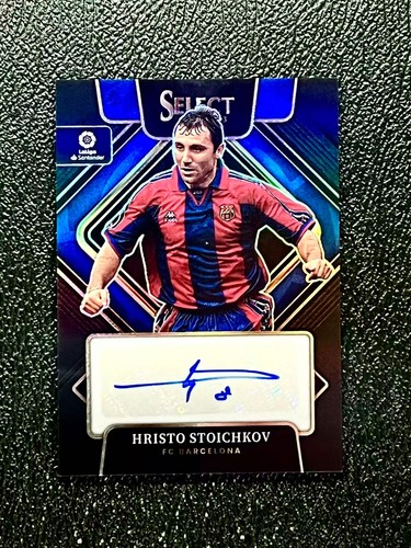 HRISTO STOICHKOV 1/1 AUTO BLACK PRIZM PANINI SELECT LA LIGA 2022-23 BARCELONA