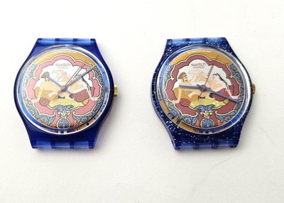 SWATCH Prototype GN136P1 - 1994 - SEX-TEAZE ( Etui Blau Hell ) Dummy - Neu