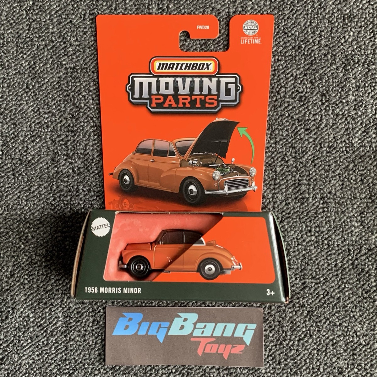 Matchbox 1956 Morris Minor Orange #10 Moving Parts 2025 Mix 4 (In