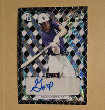 Leaf 2022 Perfect Game Will Gasparino Metal Autograph Serial Numbered 5/5