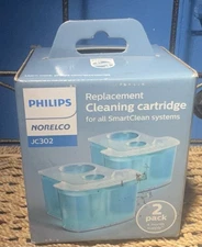 Philips Norelco Cleaning Cartridges for Smartclean System 2 Pack JC302/52