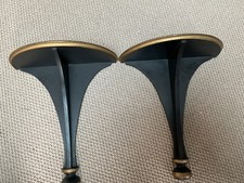 Pair of Vintage Regency style painted wood wall scones / shelves