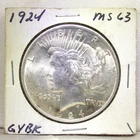 1924 P Silver Peace Dollar BU
