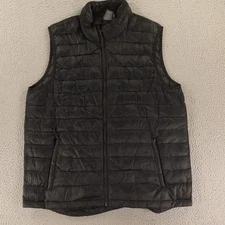 Champion Jacket Mens L Black 70 Down 30 Feather Puffer Vest Lightweight