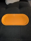 HLC Fiesta ware Poppy Orange Bread Tray Serving Plate, 12” Made in USA