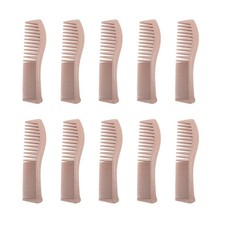 10pcs Wide Tooth Detangling Comb Ergonomic Portable Wheat Straw Small Hair