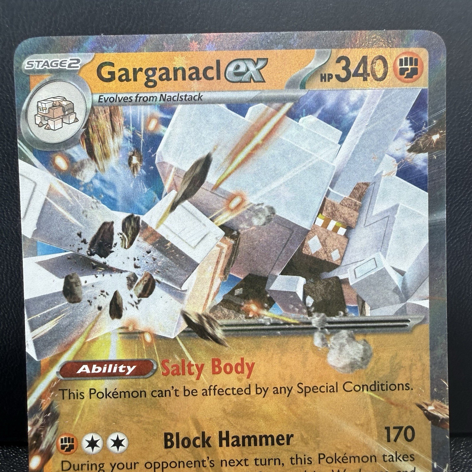 Pokemon TCG Garganacl 178/091 2024 S&V Paldean Fates Holo Rare - NM/M