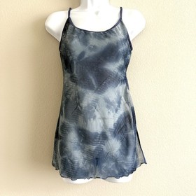 Vintage Fredericks Of Hollywood Sheer Lingerie Womens Large Blue Sparkle Fairy 