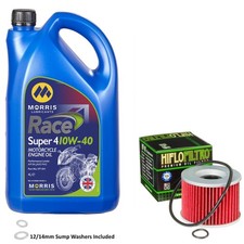 Z400 J Oil and Filter Kit Morris Race Super 4 10w40 4L Kawasaki Z 400 1981