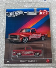 HOT WHEELS 83 Chevy Silverado 80th Anniversary Custom Card With Protector
