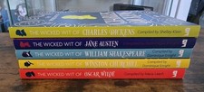 Wit And Wisdom Book (6) Lot Charles Dickens Jane Austin Shakespeare Mark Twain