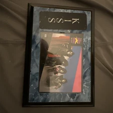 kiss card plaque america honors kiss rare mint promo card plaque scarce 80s -90s