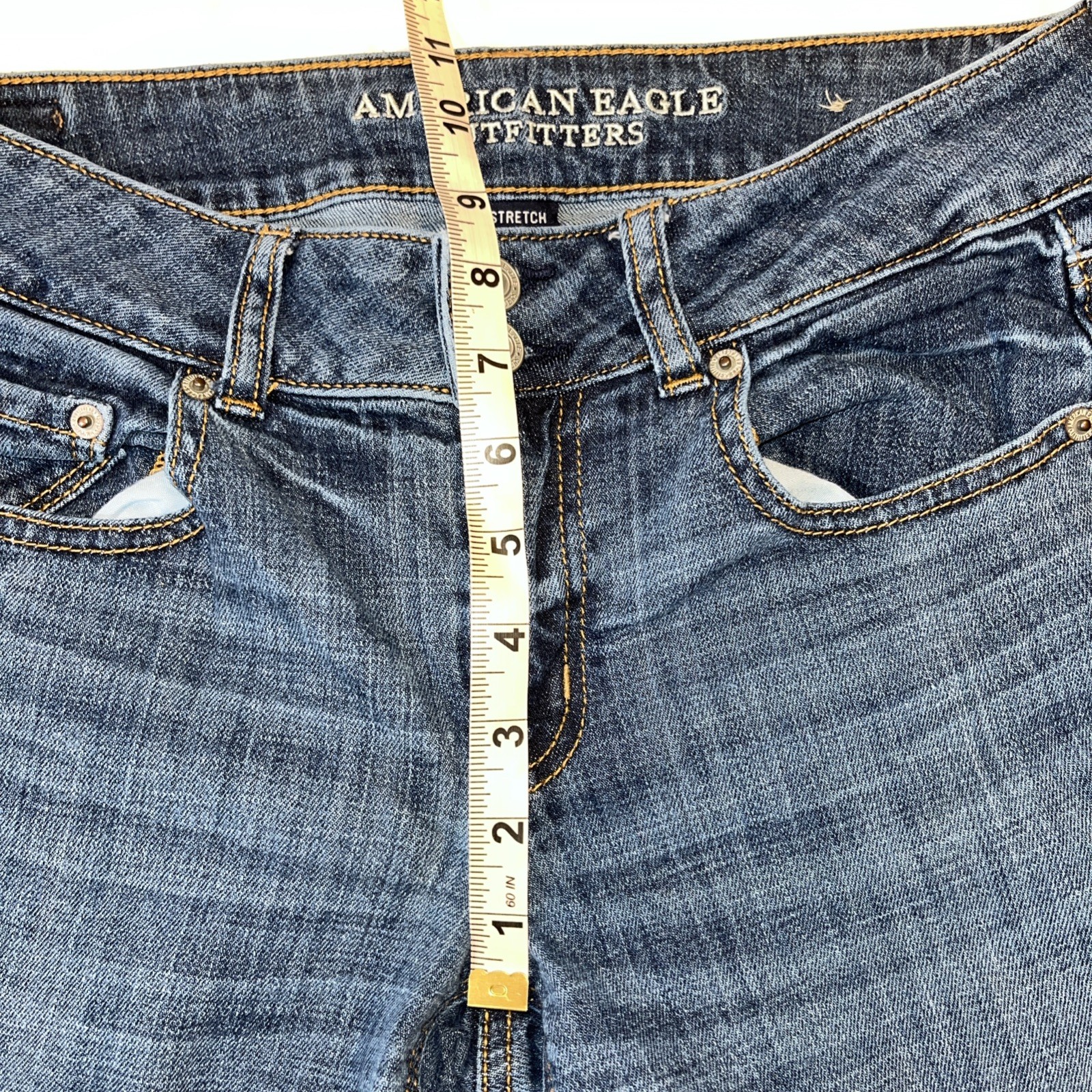 American Eagle Super Stretch 8 Regular Artist Fla… - image 4