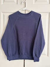 Sportswear Navy Blue Crewneck Sweatshirt Adult Large   Vintage Made in USA 1980s