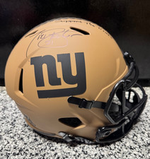 TIKI BARBER signed NEW YORK GIANTS Full Size Rep Helmet w/ COA BECKETT BK29146