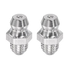 2Pcs Stainless Steel Straight Grease Fitting 1/4-28 Inch Inch Thread