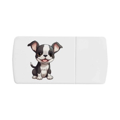 'Boston Terrier' Pill Box with Tablet Splitter (PI00024932)