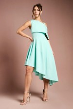 Coast Aqua Fit & Flare Dress Womens Occasion Dresses
