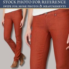 Prana Kara Picante Dots Organic Cotton Jeans Orange Women's 10/30